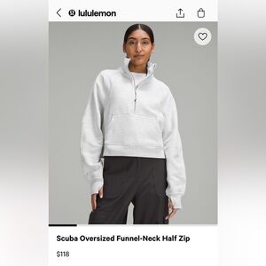 Lululemon Scuba Oversized Half-Zip